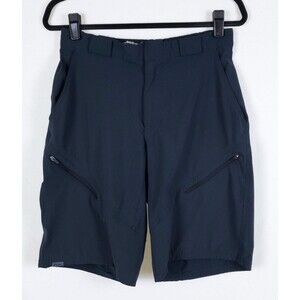 Zoic Mountain Bike Shorts Mens L Gray Stretch Nylon Zip Cargo Cycling Outdoor